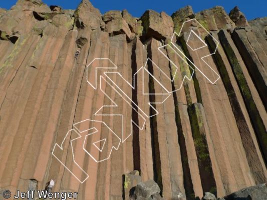 photo of Main Wall from Trout Creek Climbing