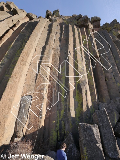 photo of Main Wall from Trout Creek Climbing